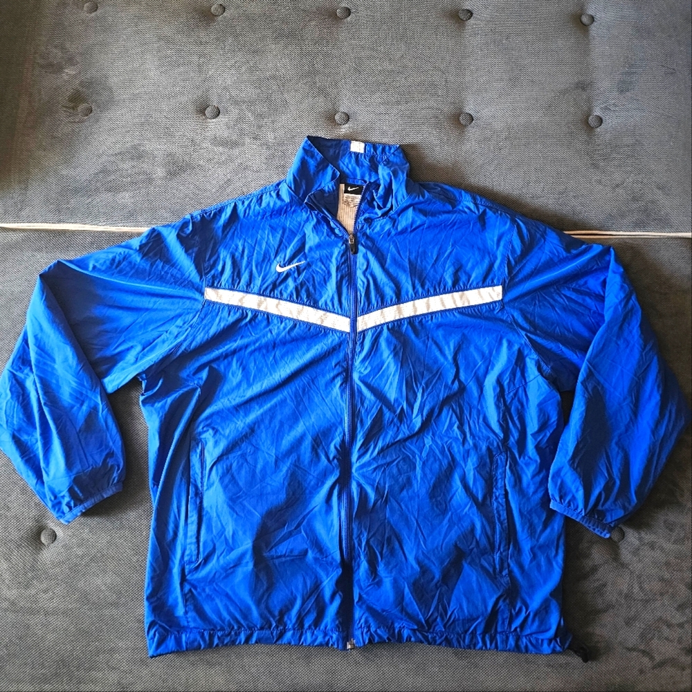 Vintage 90s Nike Windbreaker Size XXL Blue